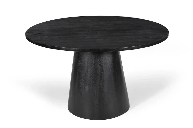 Table à manger Ronde TOMI en Bois de Manguier - 130 cm
