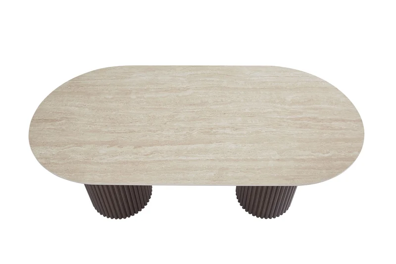 Table À Manger Keysha Pied Bois Noyer