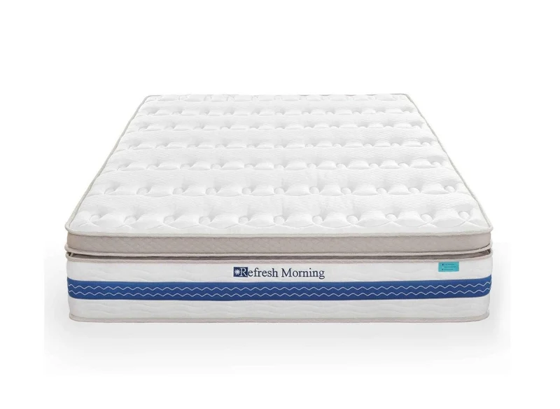 Matelas hybride REFRESH 160 x 200 cm ressorts ensachés et mémoire de forme épaisseur 32 cm