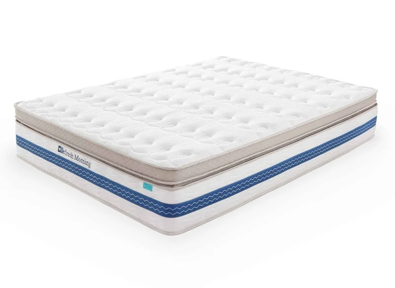 Matelas hybride REFRESH 160 x 200 cm ressorts ensachés et mémoire de forme épaisseur 32 cm