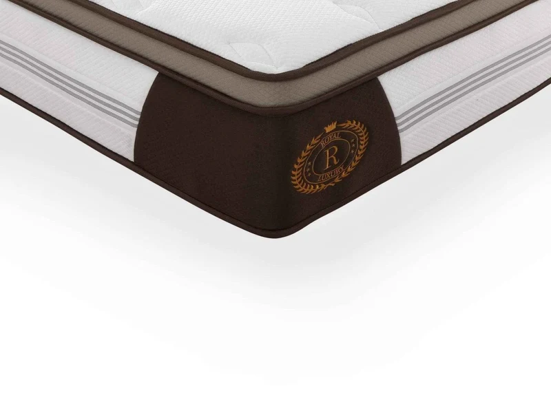 Matelas hybride ROYAL LUX 180 x 200 cm ressorts ensachés et mémoire de forme épaisseur 31 cm
