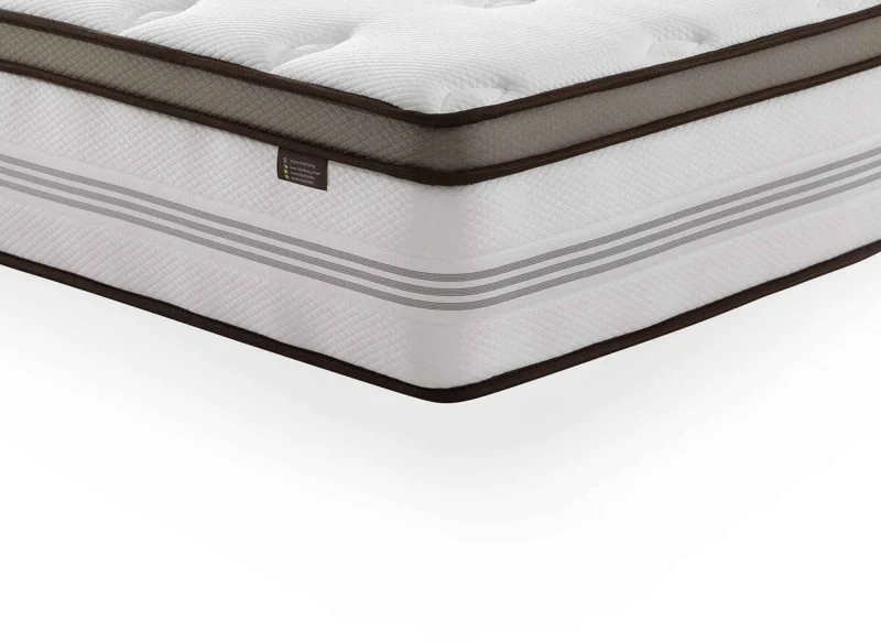 Matelas hybride ROYAL LUX 160 x 200 cm ressorts ensachés et mémoire de forme épaisseur 31 cm