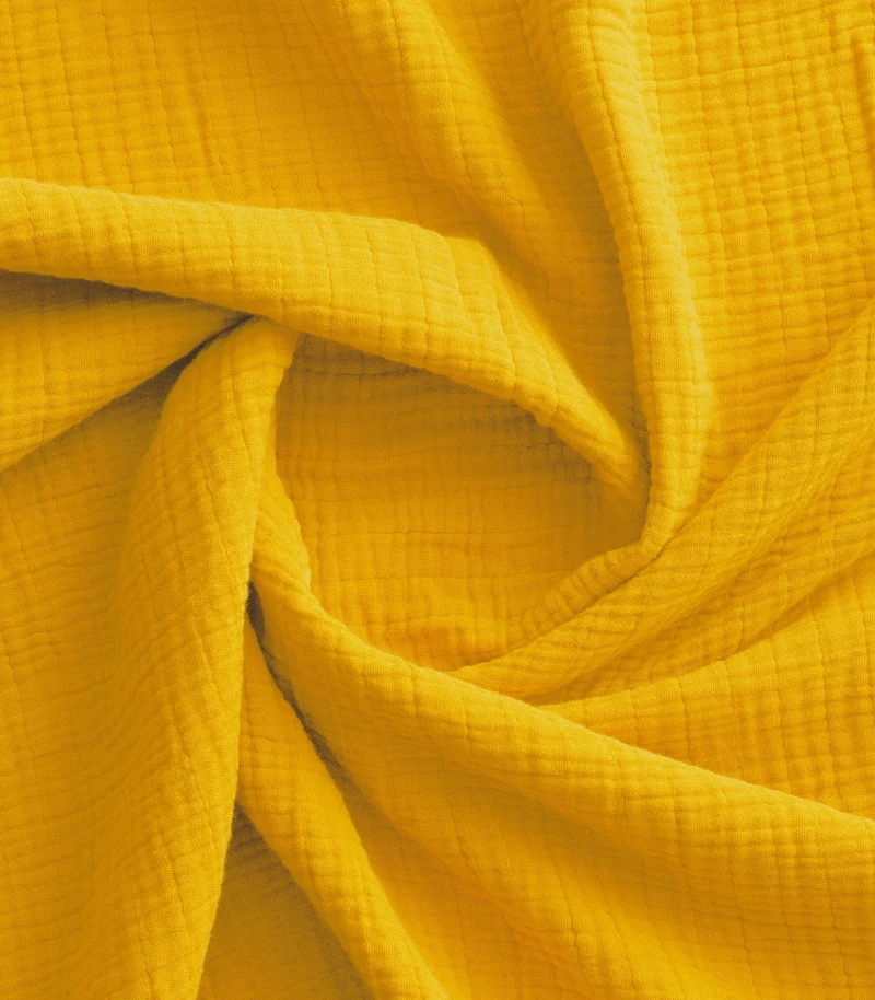 Taies d'oreiller en gaze de coton - Jaune safran
