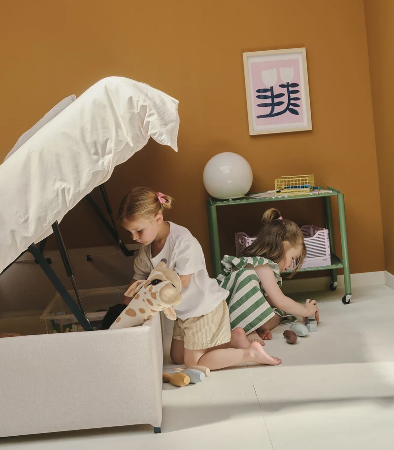 Lit coffre enfant - Beige