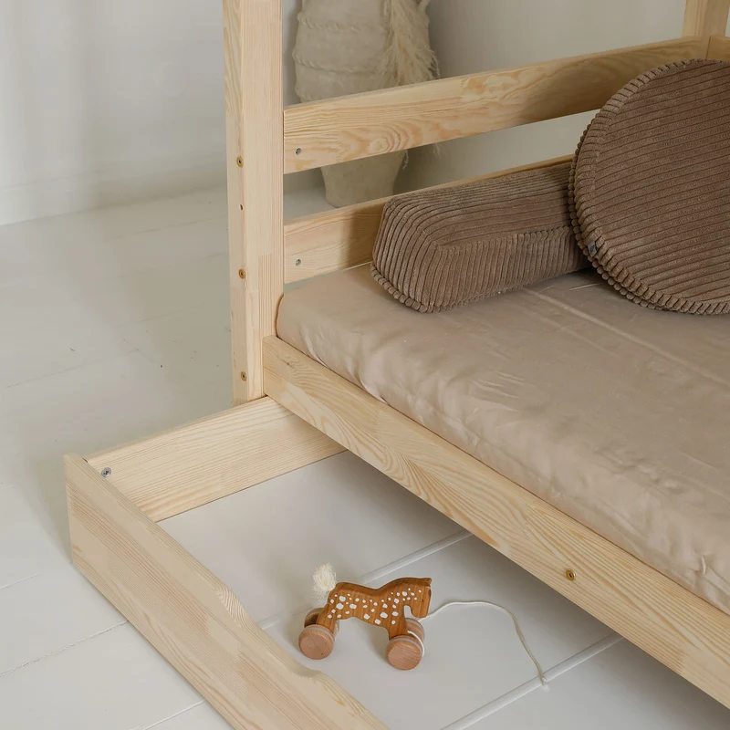 Lit superposé en bois avec tiroir • Karla