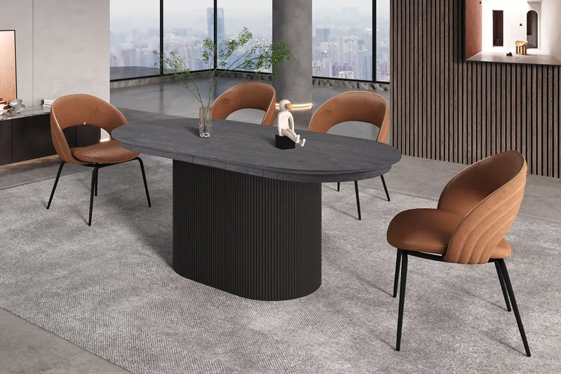 Table Extensible Ovale LYANE - 180 à 220 cm