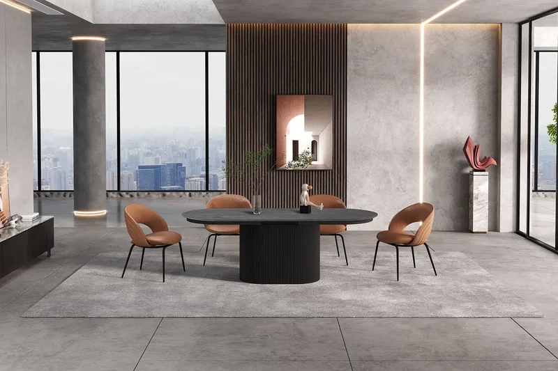 Table Extensible Ovale LYANE - 180 à 220 cm