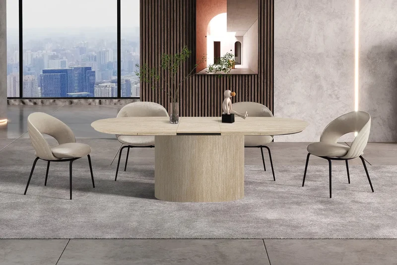 Table Extensible Ovale LYANE - 180 à 220 cm