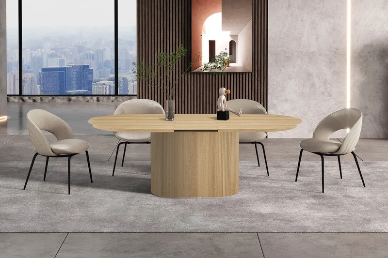 Table Extensible Ovale LYANE - 180 à 220 cm