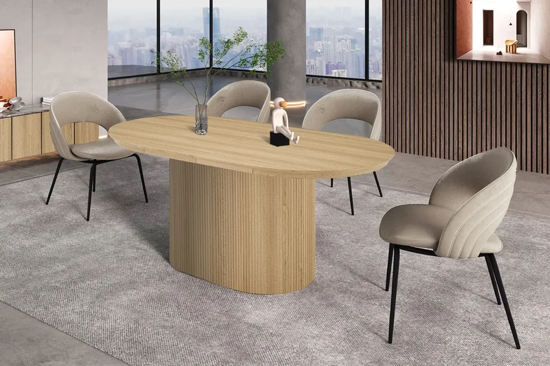 Table Extensible Ovale LYANE - 180 à 220 cm