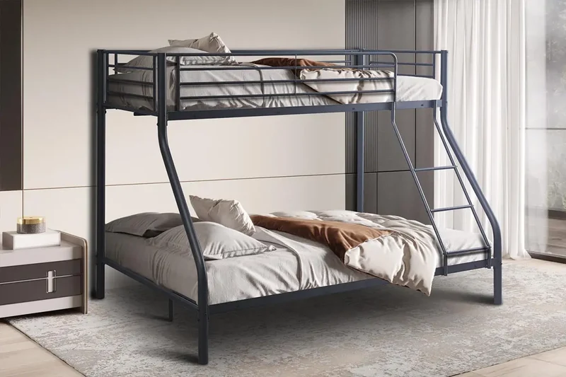 Lit superposé TYA métal 140/90x200 Gris foncé