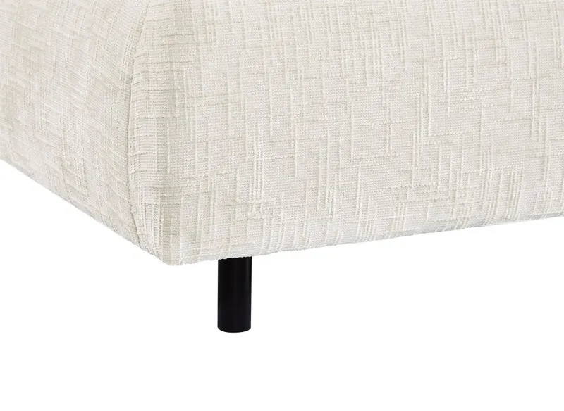 Lit coffre en velours chiné beige 160x200cm MELO