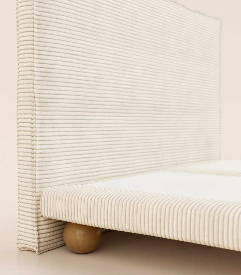 Lit Grand Ours - Velours Sahara