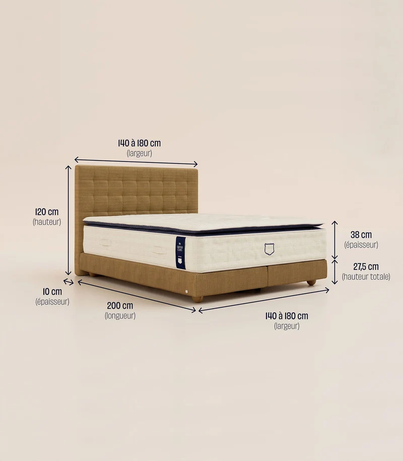 Lit Grand Ours – Bouclette Ivoire