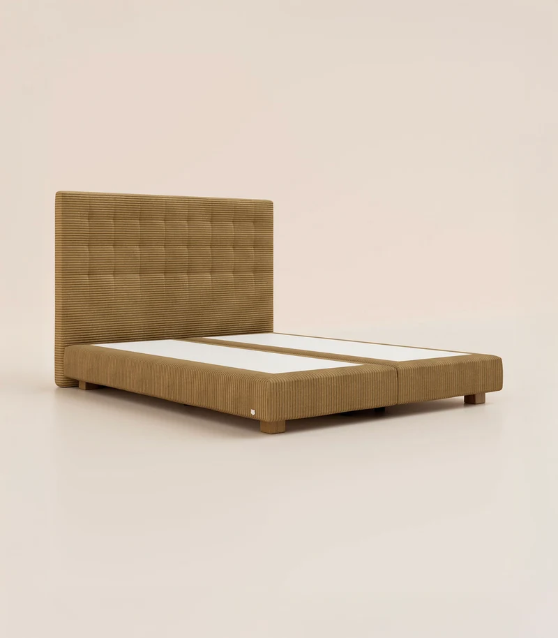 Lit Grand Ours - Velours Havane