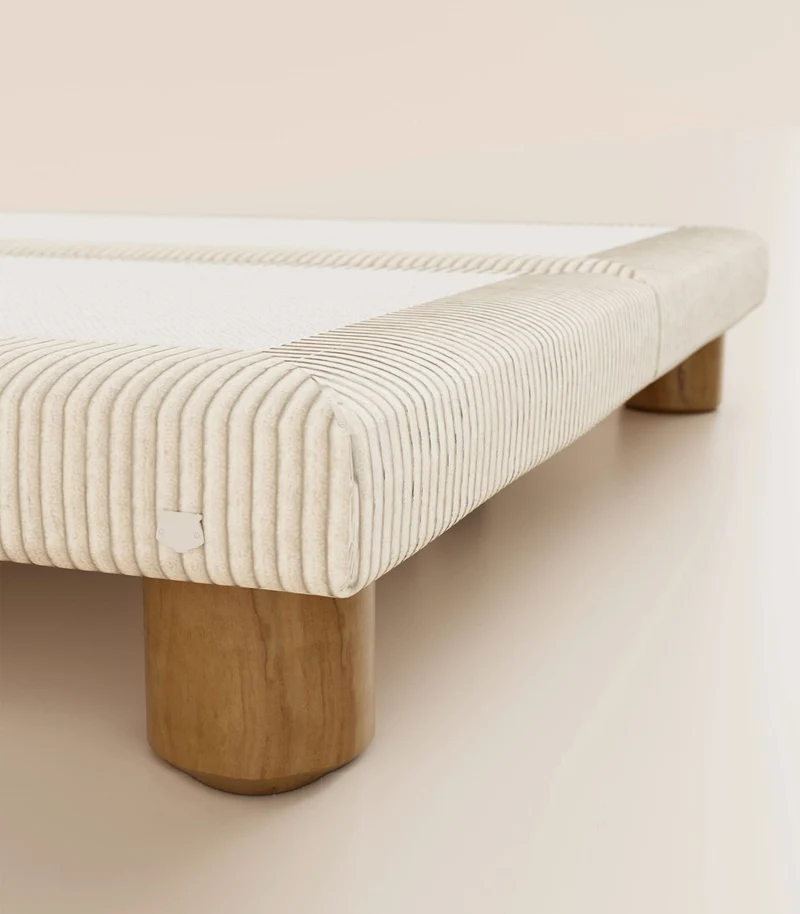 Sommier Grand Ours - Velours Sahara