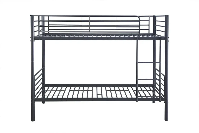 Lit superposé SAMYA 90x200 Divisible Métal Gris foncé