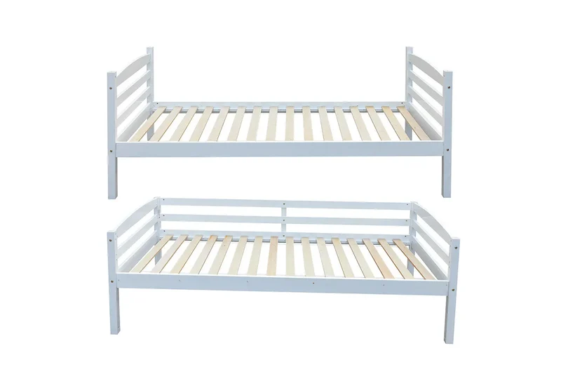 Lit superposé RAY 90x200 Divisible Blanc