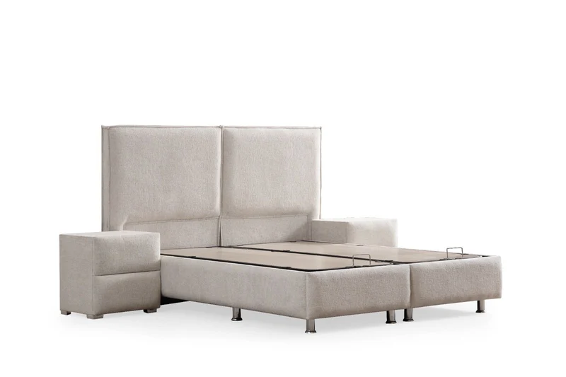 Lit coffre Maya - Tissu Chenille
