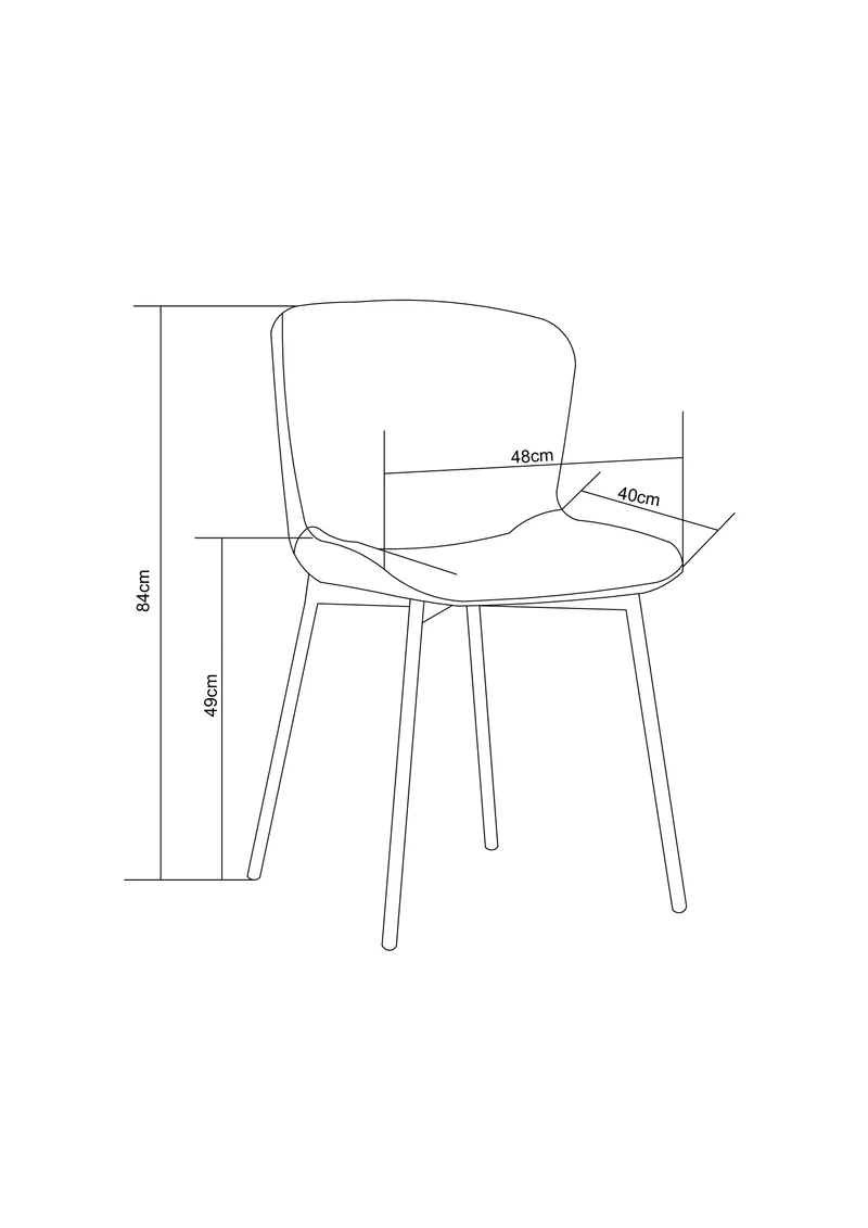 Chaise Elen - Gris