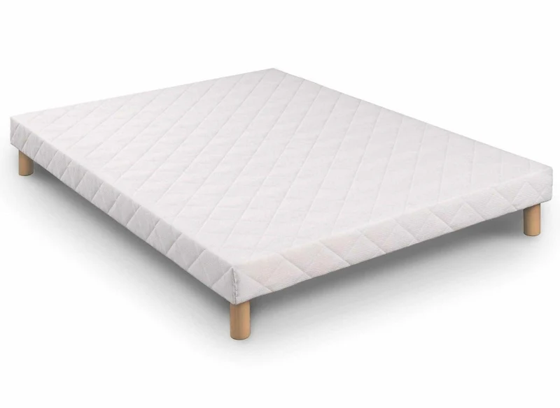 Ensemble 140x190 sommier tapissier + Matelas mousse ferme 20 cm - AWAN