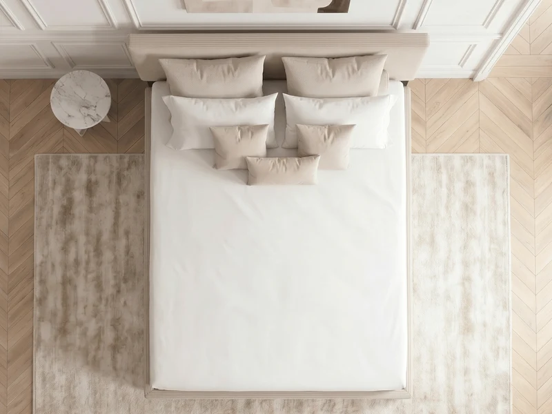 Lit coffre AUGUSTIN – Velours côtelé avec rangement intégré