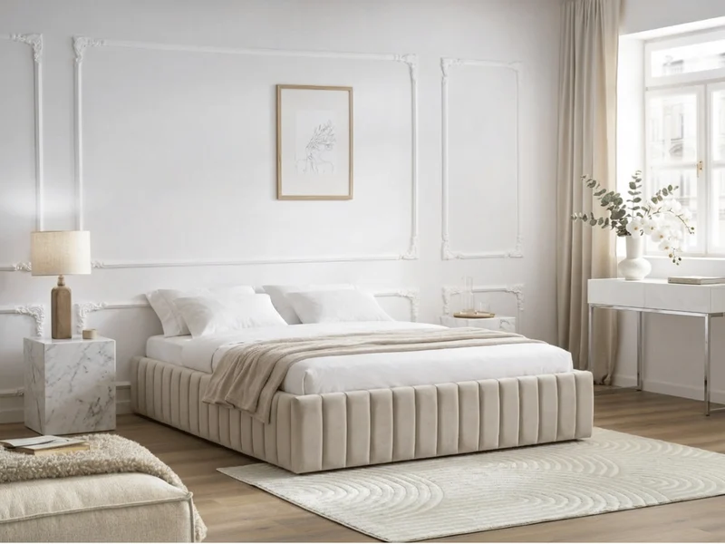 Sommier coffre design capitonné - Bobby