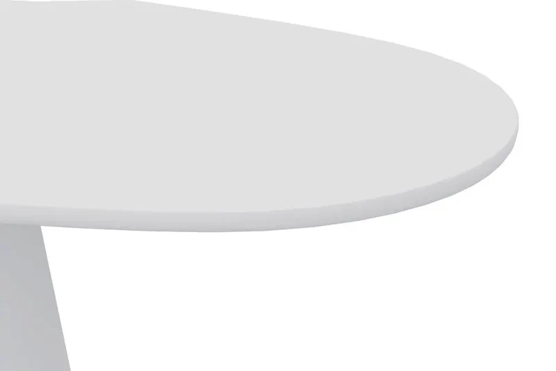 Table à manger Ovale Effet Ciment Ecru TAVINA - 220 cm