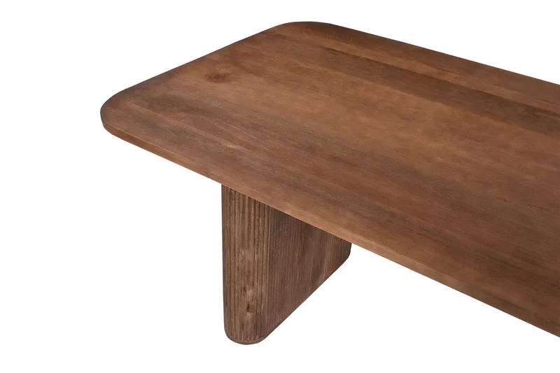 Table à manger Ovale en Bois de Manguier Brun Clair LÉOR - 200 cm