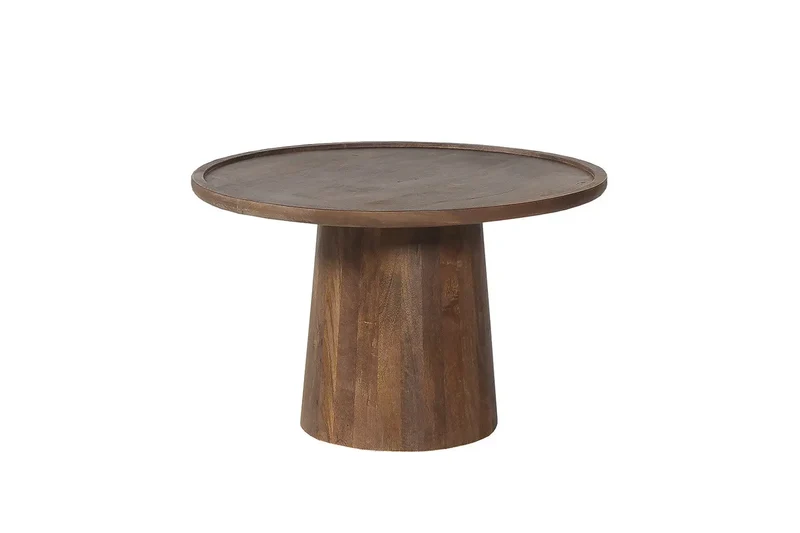 Table basse Ronde Bois de manguier Brun clair ÉLIO - 65x40 cm
