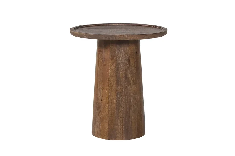 Table basse Ronde Bois de manguier Brun clair ÉLIO - 45x50 cm