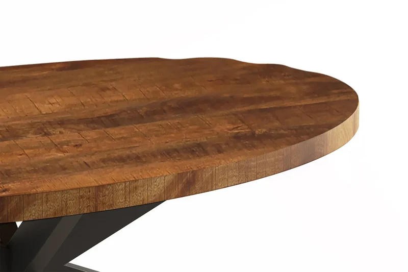 Table basse Ovale en Bois de Manguier AYORA - 130 x 70 cm