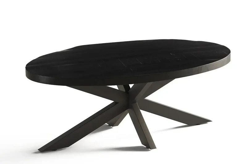 Table basse Ovale en Bois de Manguier AYORA - 130 x 70 cm