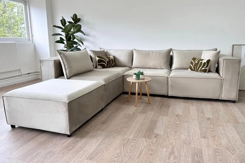 Canapé Élégance Modulable 4+1- Velours