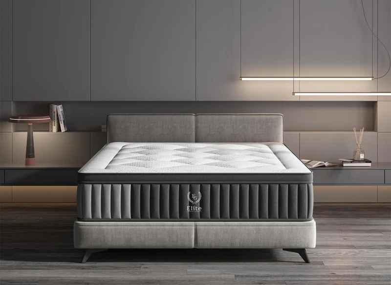 Matelas hybride ressorts ensachés 160 x 200 cm épaisseur 30 cm ASTRO
