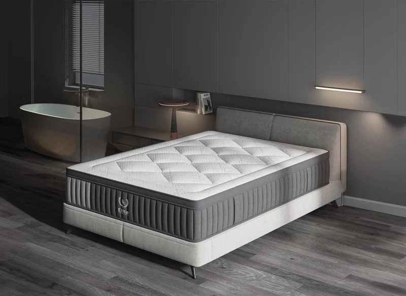 Matelas hybride ressorts ensachés 160 x 200 cm épaisseur 30 cm ASTRO
