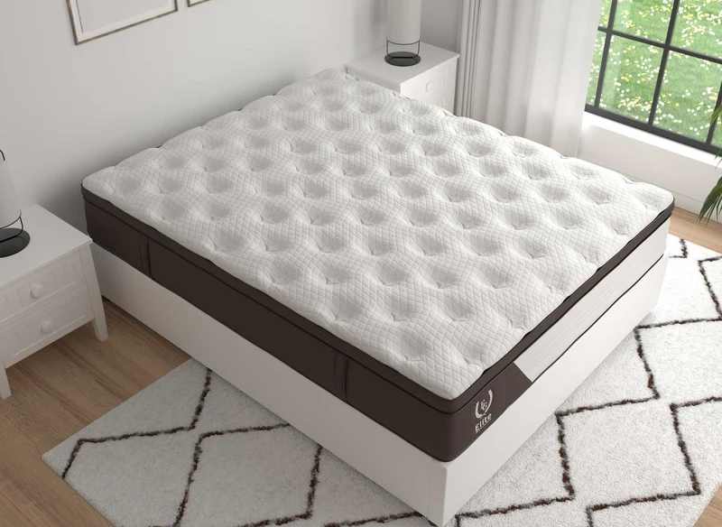 Matelas hybride mousse et ressorts ensachés 180 x 200 cm épaisseur 30 cm MANOA