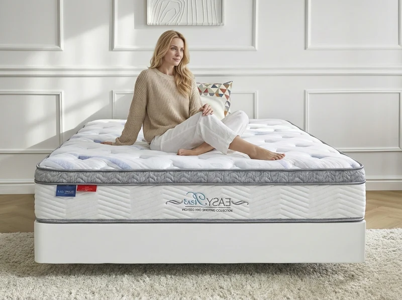 Matelas APOGÉE – 28 cm – Ressorts ensachés & mémoire de forme – Confort enveloppant premium