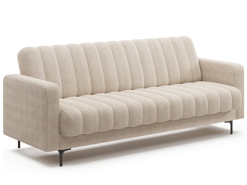 Canapé-lit FUJI – Convertible avec coffre de rangement, assise capitonnée et mécanisme Click-Clack