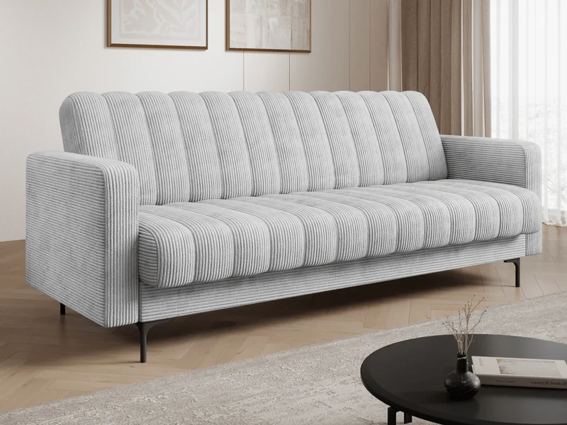 Canapé-lit FUJI – Convertible avec coffre de rangement, assise capitonnée et mécanisme Click-Clack