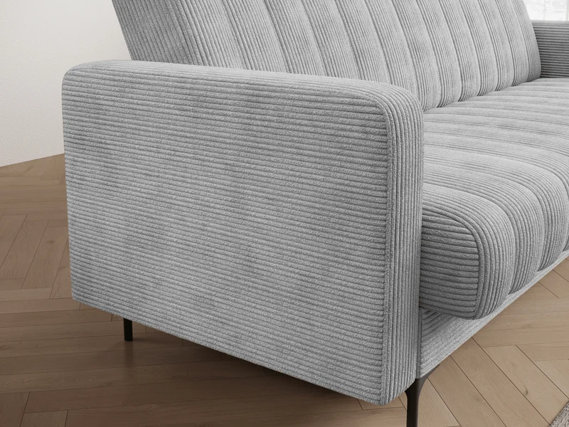 Canapé-lit FUJI – Convertible avec coffre de rangement, assise capitonnée et mécanisme Click-Clack