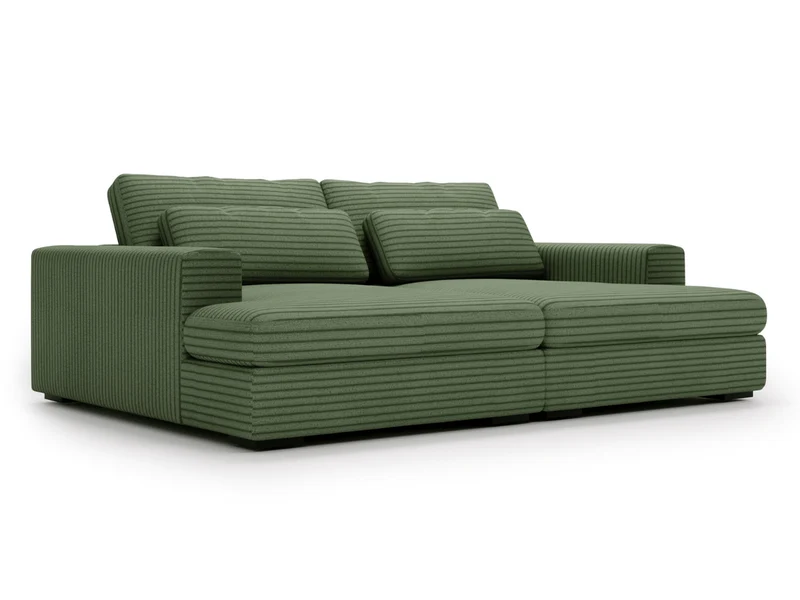 Canapé Elena – Grand Canapé assise profond en Velours Côtelé | Confort XXL & Design Moderne