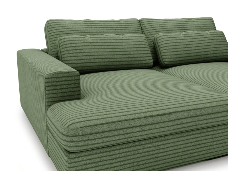 Canapé Elena – Grand Canapé assise profond en Velours Côtelé | Confort XXL & Design Moderne
