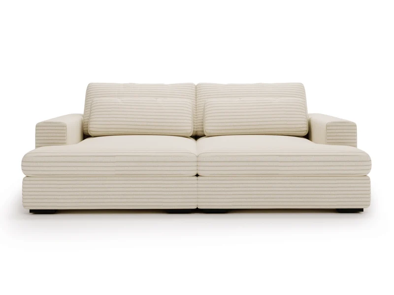 Canapé Elena – Grand Canapé assise profond en Velours Côtelé | Confort XXL & Design Moderne