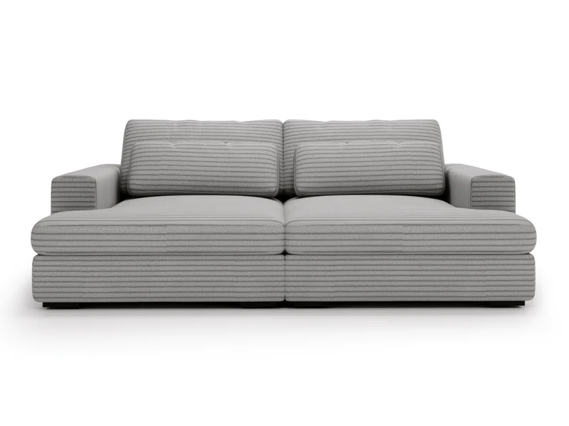Canapé Elena – Grand Canapé assise profond en Velours Côtelé | Confort XXL & Design Moderne