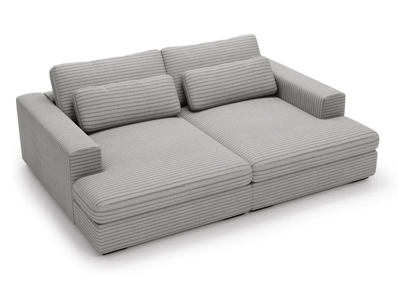 Canapé Elena – Grand Canapé assise profond en Velours Côtelé | Confort XXL & Design Moderne
