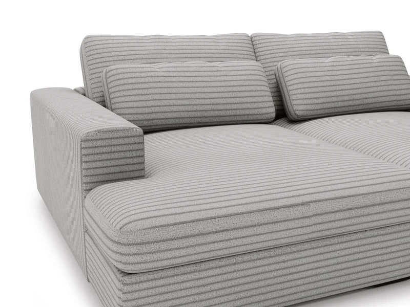 Canapé Elena – Grand Canapé assise profond en Velours Côtelé | Confort XXL & Design Moderne