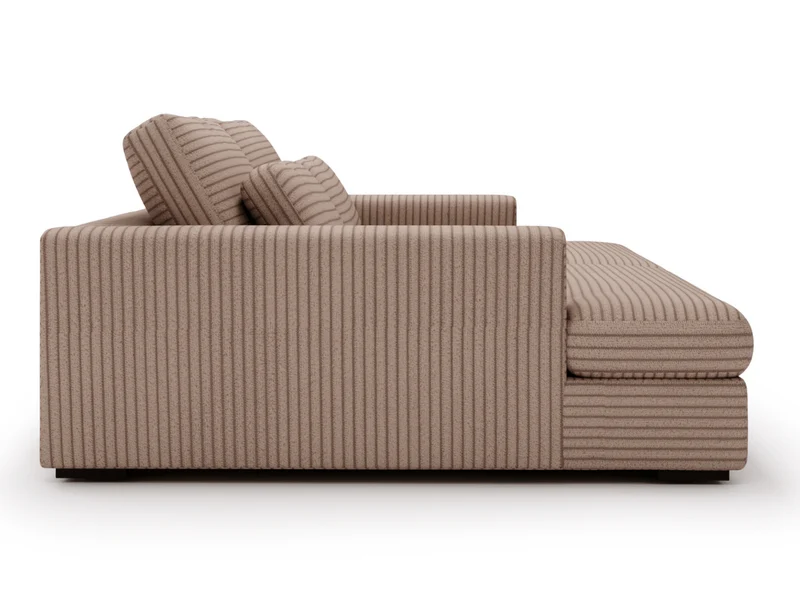 Canapé Elena – Grand Canapé assise profond en Velours Côtelé | Confort XXL & Design Moderne