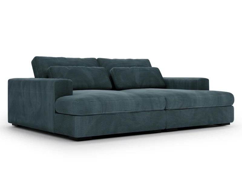 Canapé Elena – Grand Canapé assise profond en Velours Côtelé | Confort XXL & Design Moderne