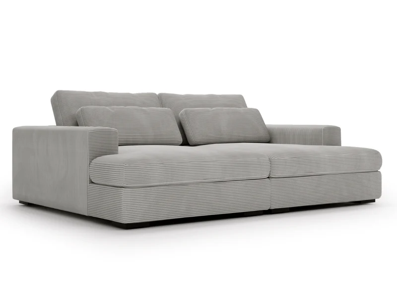 Canapé Elena – Grand Canapé assise profond en Velours Côtelé | Confort XXL & Design Moderne